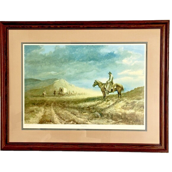 Olof Wieghorst Signed & Authenticated 99/999 “Range Boss” Western Cowboy Horses